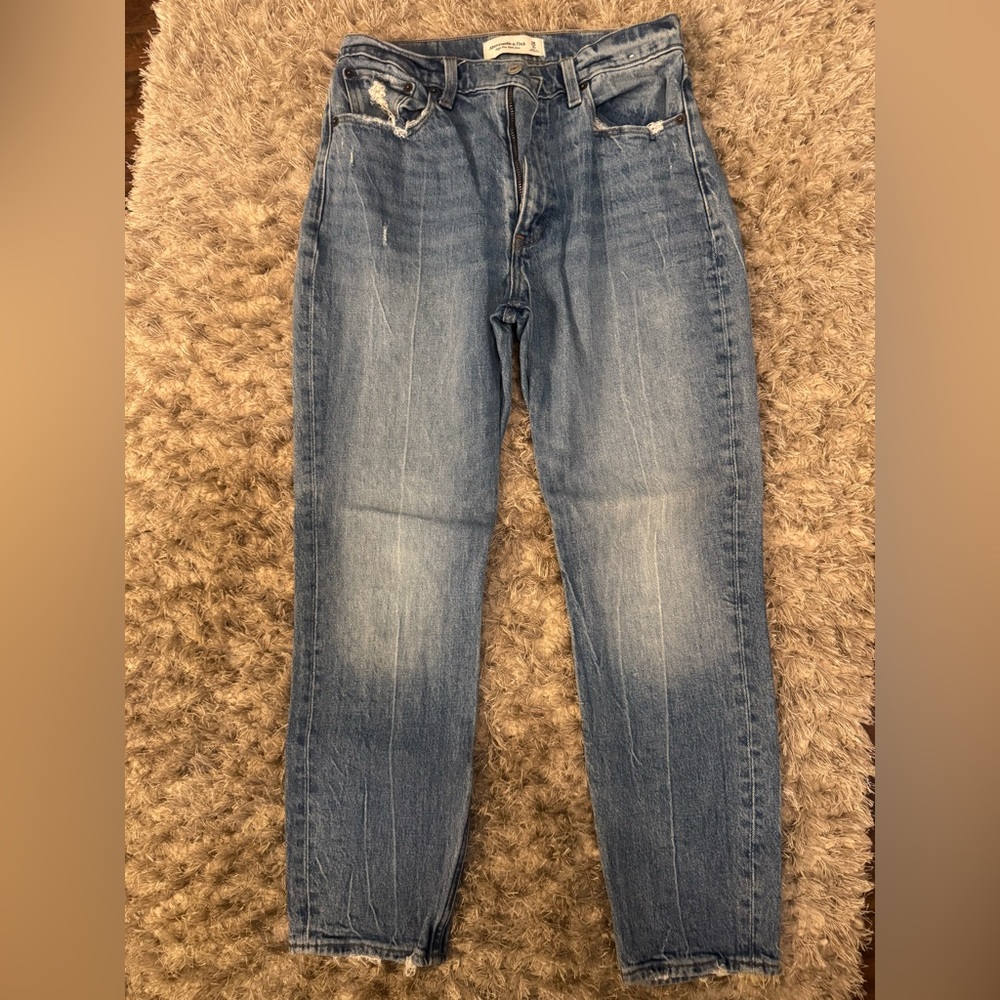 Abercrombie & Fitch Women's Relaxed Blue Jeans